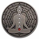 2021 Cameroon 2 oz Silver Antique Chakra; Muladhara